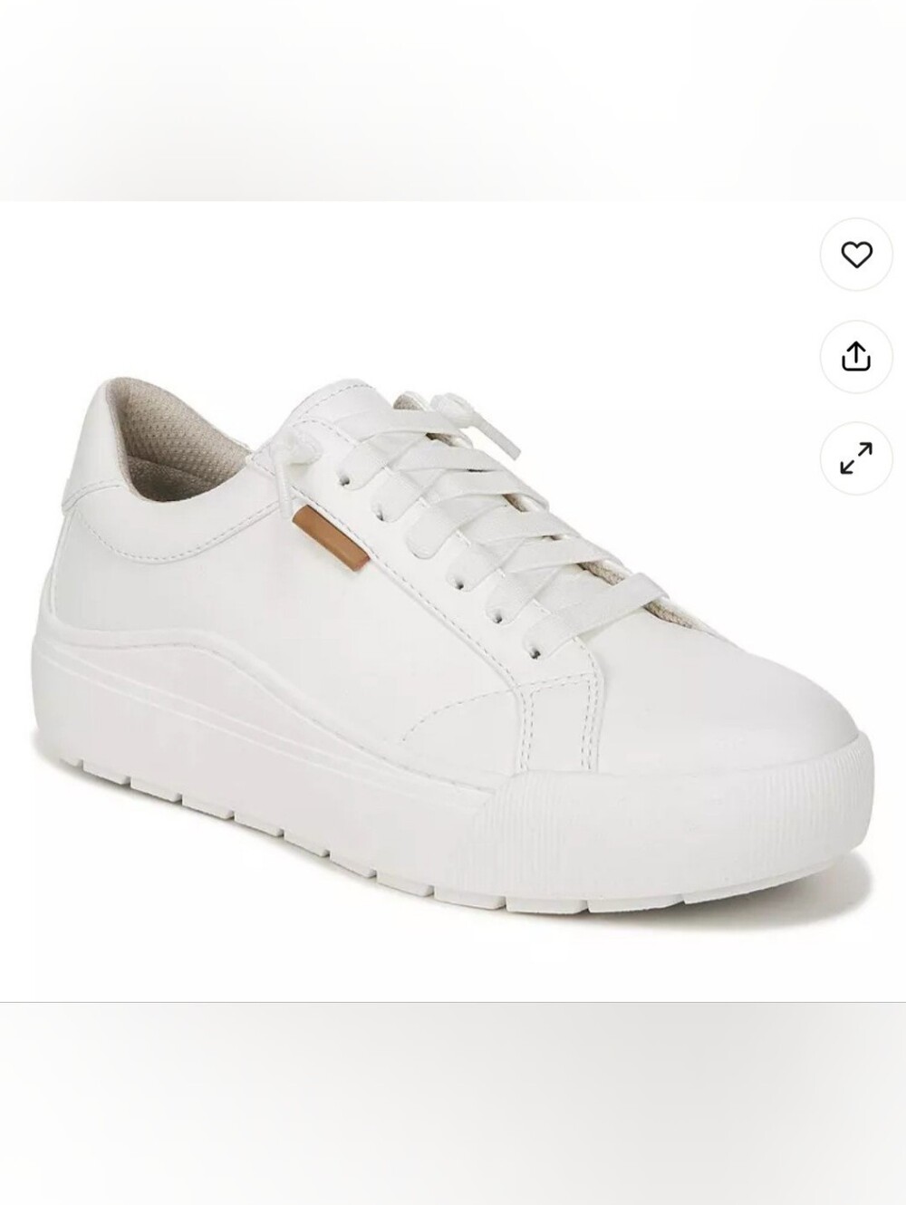 Dr Scholl's Time Off Leather Platform Sneaker